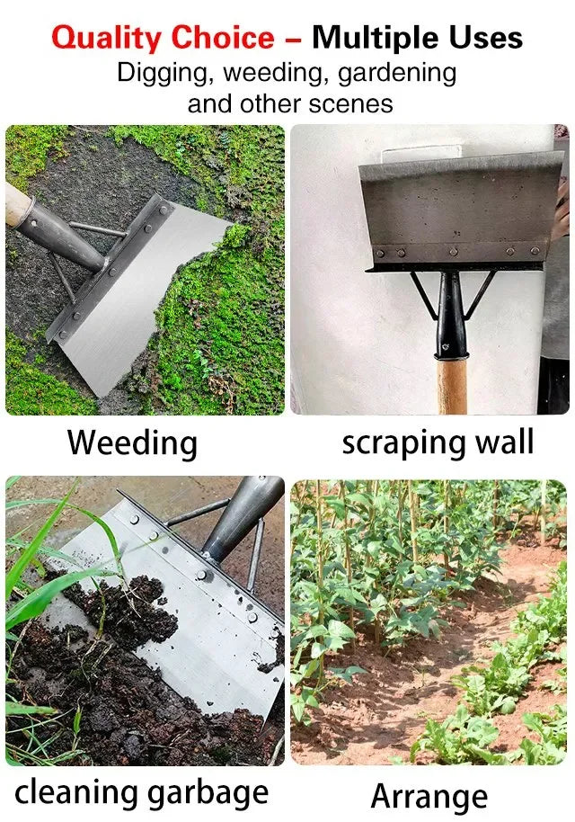CleanEdge™ – Universele Tuinschep voor Vegen, Oppakken & Wieden