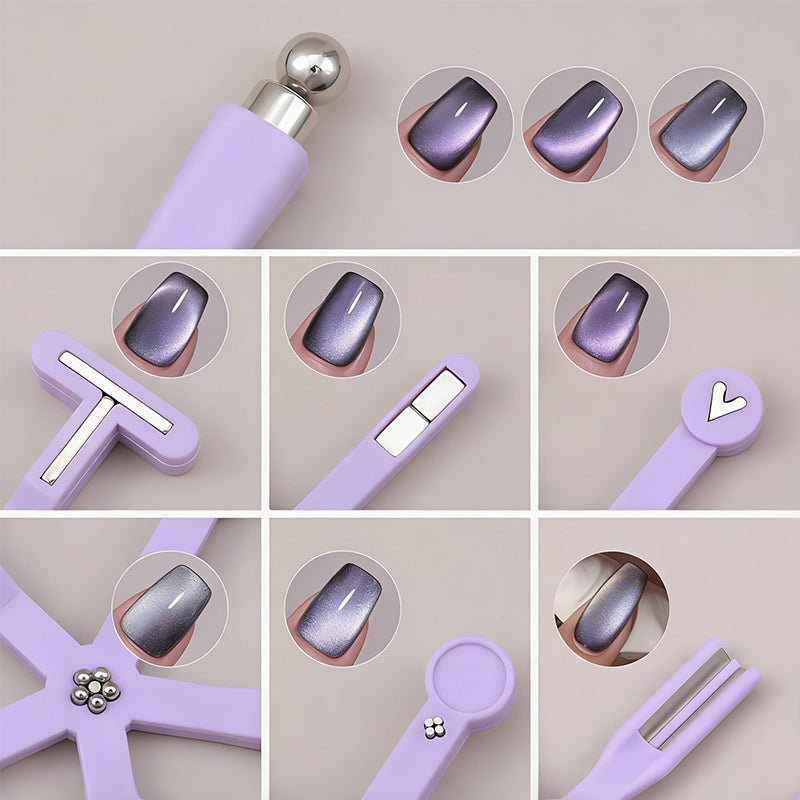MagnaNails™ – Magnetisch Cat-Eye Nail Art Gereedschap 8-in-1
