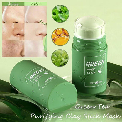 DermaTea™ – Groene Thee Masker Stick voor Diepe Poriënreiniging [1+1 Gratis]