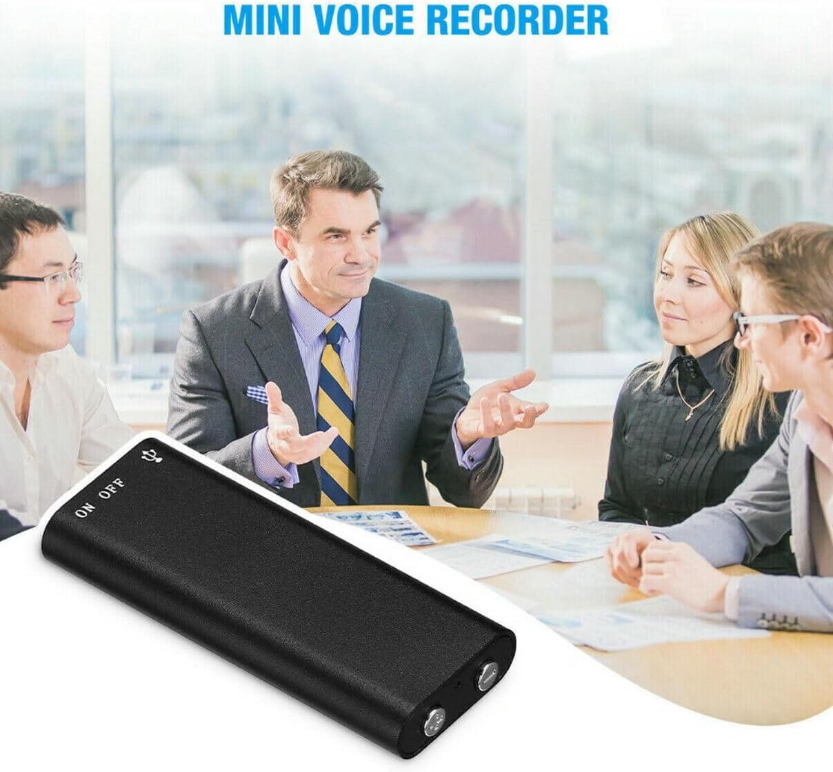 MicroSpy™ – Verborgen Audiorecorder met 96 Uur Continue Opname
