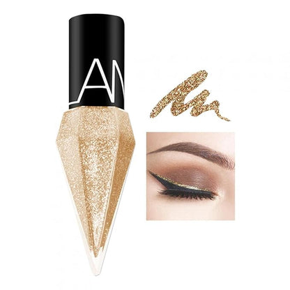 DiamondGlam™ Vloeibare Eyeliner – Waterproof met Parelglans Effect