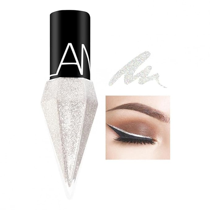 DiamondGlam™ Vloeibare Eyeliner – Waterproof met Parelglans Effect