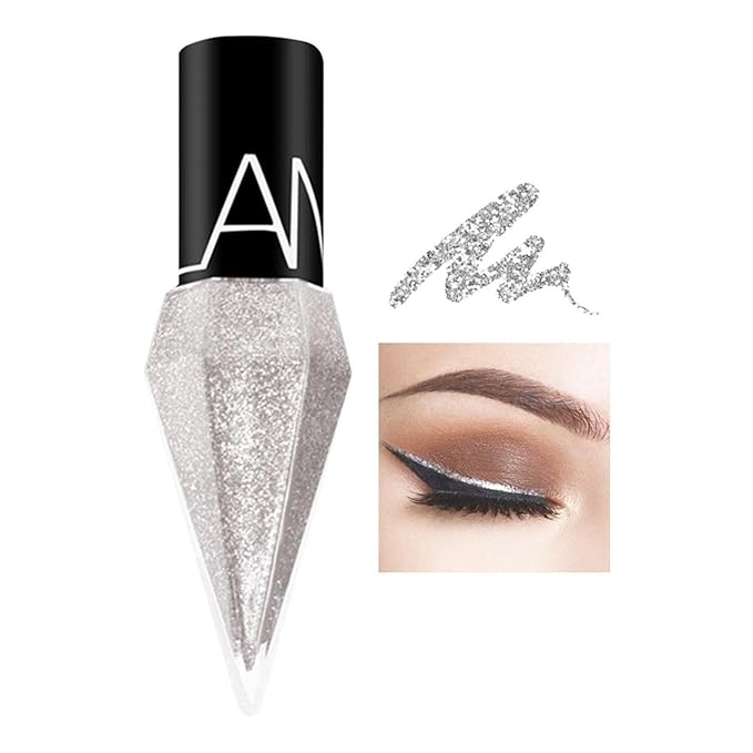 DiamondGlam™ Vloeibare Eyeliner – Waterproof met Parelglans Effect