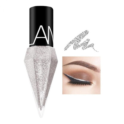 DiamondGlam™ Vloeibare Eyeliner – Waterproof met Parelglans Effect