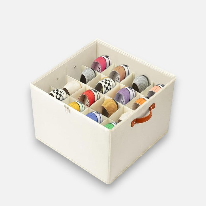 StoreBox™ – Elegante opbergdoos met vakken voor sjaals, doeken & stijlvolle accessoires [50% Korting]