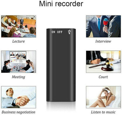 MicroSpy™ – Verborgen Audiorecorder met 96 Uur Continue Opname