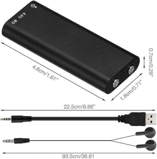MicroSpy™ – KF premium verborgen audiorecorder met 96 uur continue opname [50% korting]