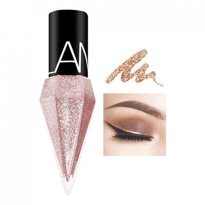 DiamondGlam™ Vloeibare Eyeliner – Waterproof met Parelglans Effect