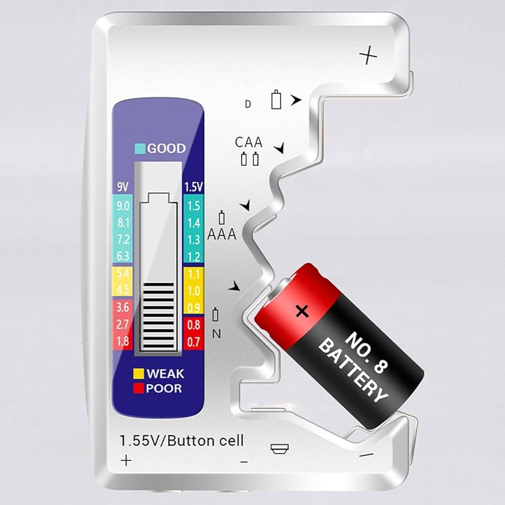 VoltTest™ – Sneltest voor AA, AAA, 9V & knoopcellen [50% Korting]