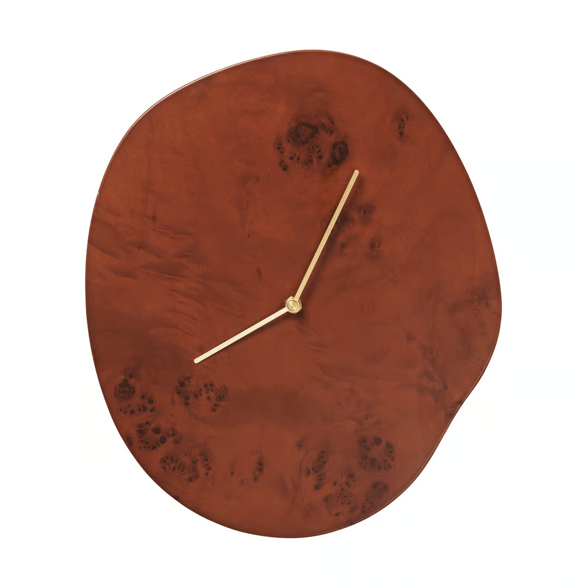 Sculpturale wandklok met organisch design – Scandinavische stijl
