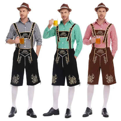 Beiers Lederhosen-kostuum 3-delig met bretels en hoed