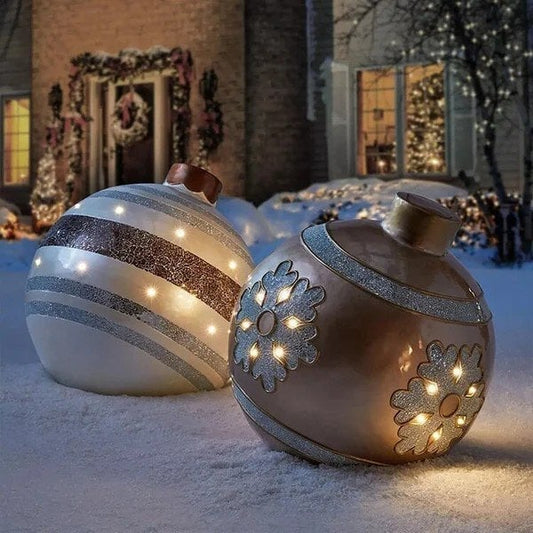 XMasGlobe™ – Grote opblaasbare kerstbal voor feestelijke decoratie [50% Korting]