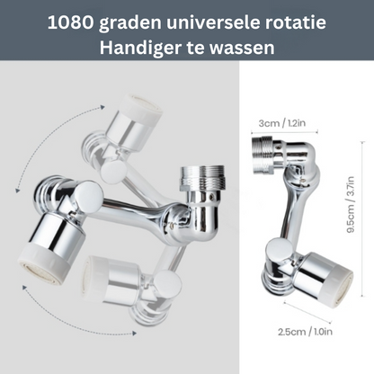TwistTap™ – 1080° Draaibare Verlengkraan voor Flexibele Waterstroming