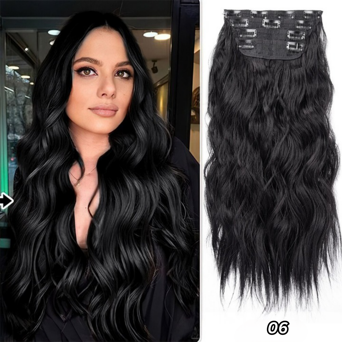 HairLink™ Clip-in Haarverlenging – Meer Volume & Lengte in Seconden