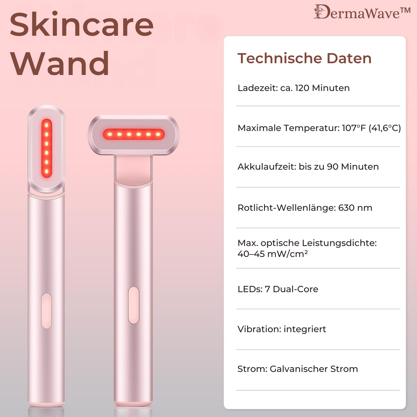 DermaWave™ – 4-in-1 Lichttherapie apparaat voor gezicht en hals, comfortabel thuis [50% Korting]