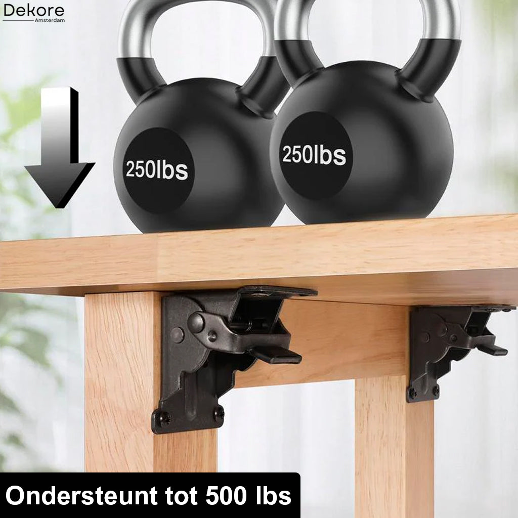 FoldClip™ - Opvouwbare heavy-duty hoekbeugels met vergrendelingsmechanisme [1 + 1 Gratis]