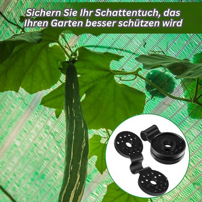 SunClip™ – Stevige kunststof klemmen voor schaduwdoeken, flexibel en eenvoudig te bevestigen [25 + 25 Gratis]