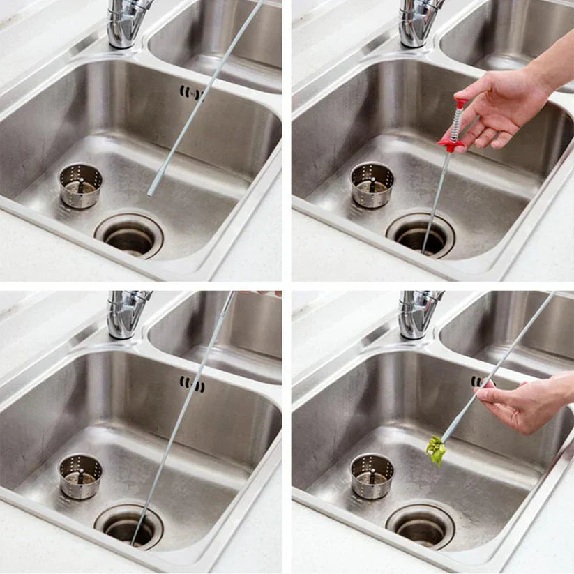 AntiGlog™ - Keuken afvoer schoonmaken haken Voor ontstopte leidingen [1 + 1 Gratis]