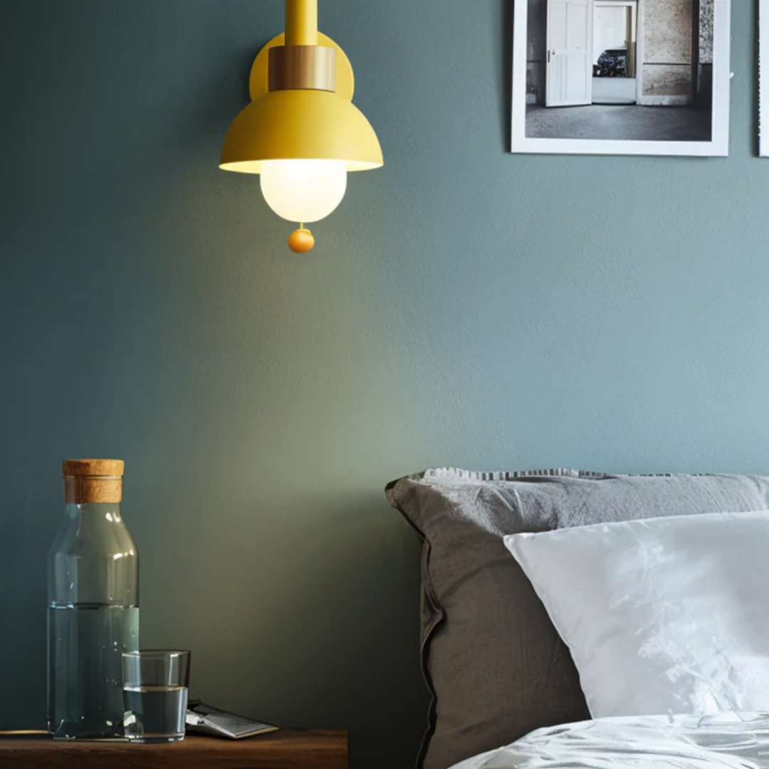 NordLume – Stijlvolle LED-wandlamp met trekschakelaar voor gezellig sfeerverlichting [50% korting]