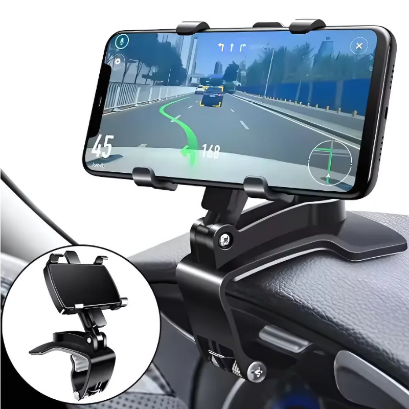 Icone™ – 360° Draaibare Telefoonhouder Auto | Handsfree & Veilig