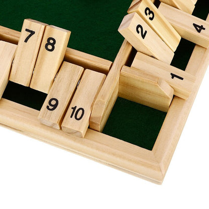 WoodBox™ – Houten Shut The Box Familiespel | Educatief Bordspel