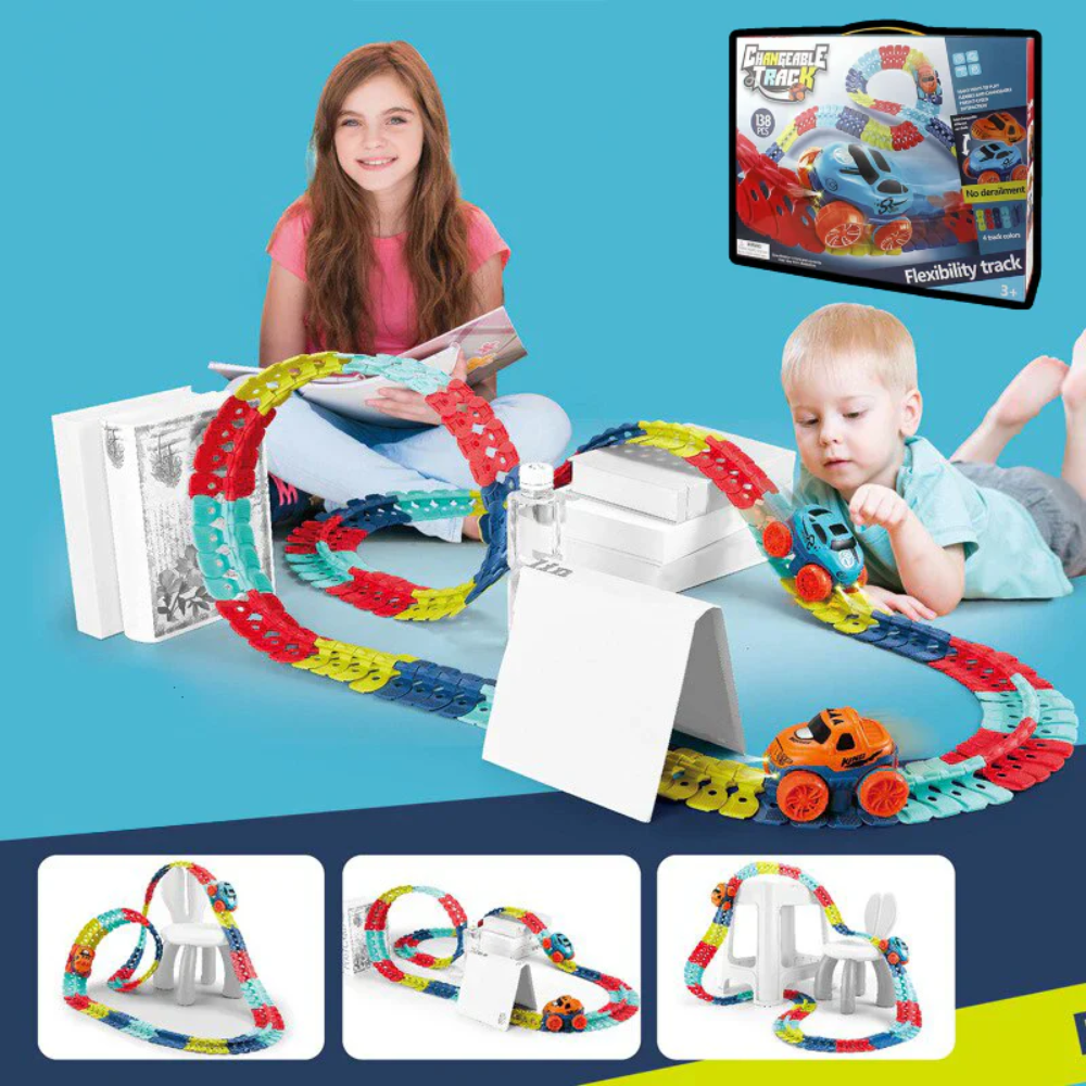 Flexigo™ – Flexibele Racebaan voor Creatief Flexibel Speelplezier Kinderontwikkeling [50% Korting]