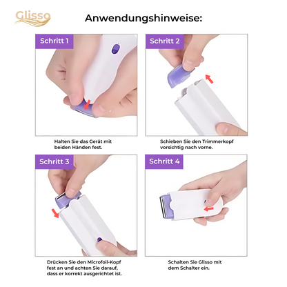 Glisso™ – Pijnloze Elektrische Haarverwijderaar voor Zijdezachte Huid