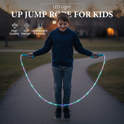 LumaLeap™ LED Springtouw – Verstelbaar & Kindvriendelijk Springtouw met Lichteffecten