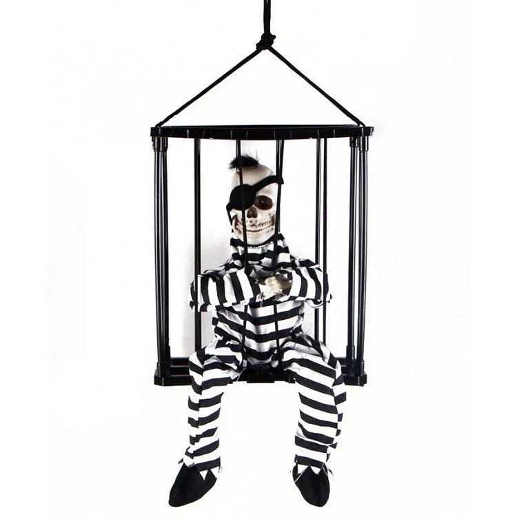 Elektrische Horror Schedel Halloween Decoratie met Bewegingssensor