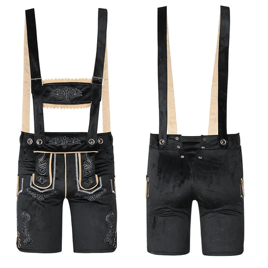 Kostuum met bretels – Beiers, bruin of zwart