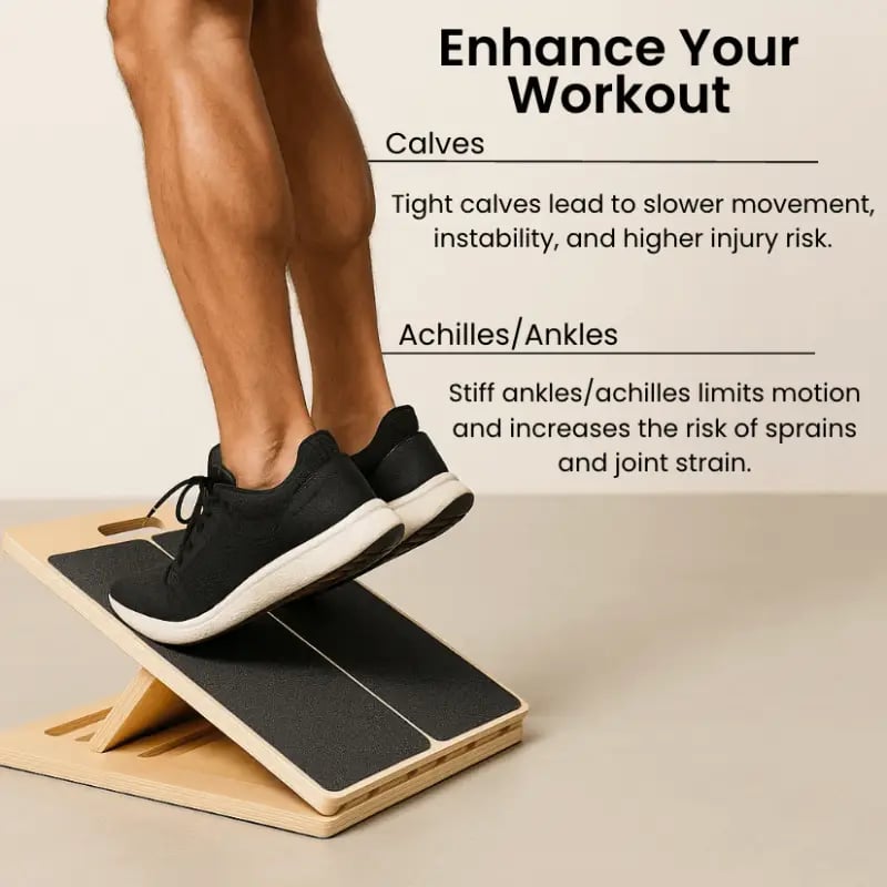 StretchWood™ – Draagbaar houten schuine bord voor stretching en balans [50% Korting]