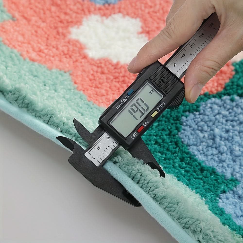 Absorberende badmat met bloemenpatroon – antislip & zacht