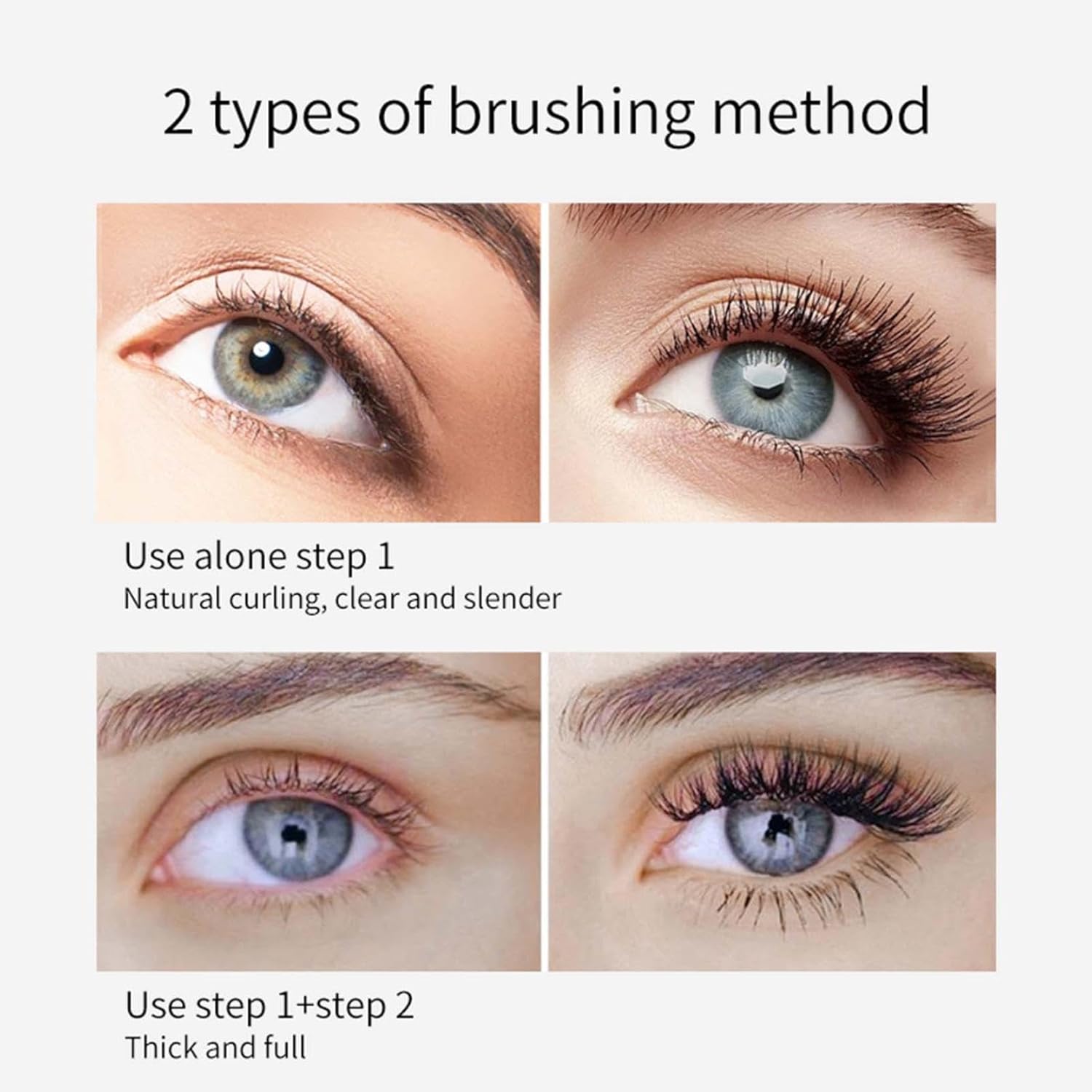 Vibely™ - Waterproof Mascara Met Twee Borsteltjes Voor Volume [1 + 1 Gratis]