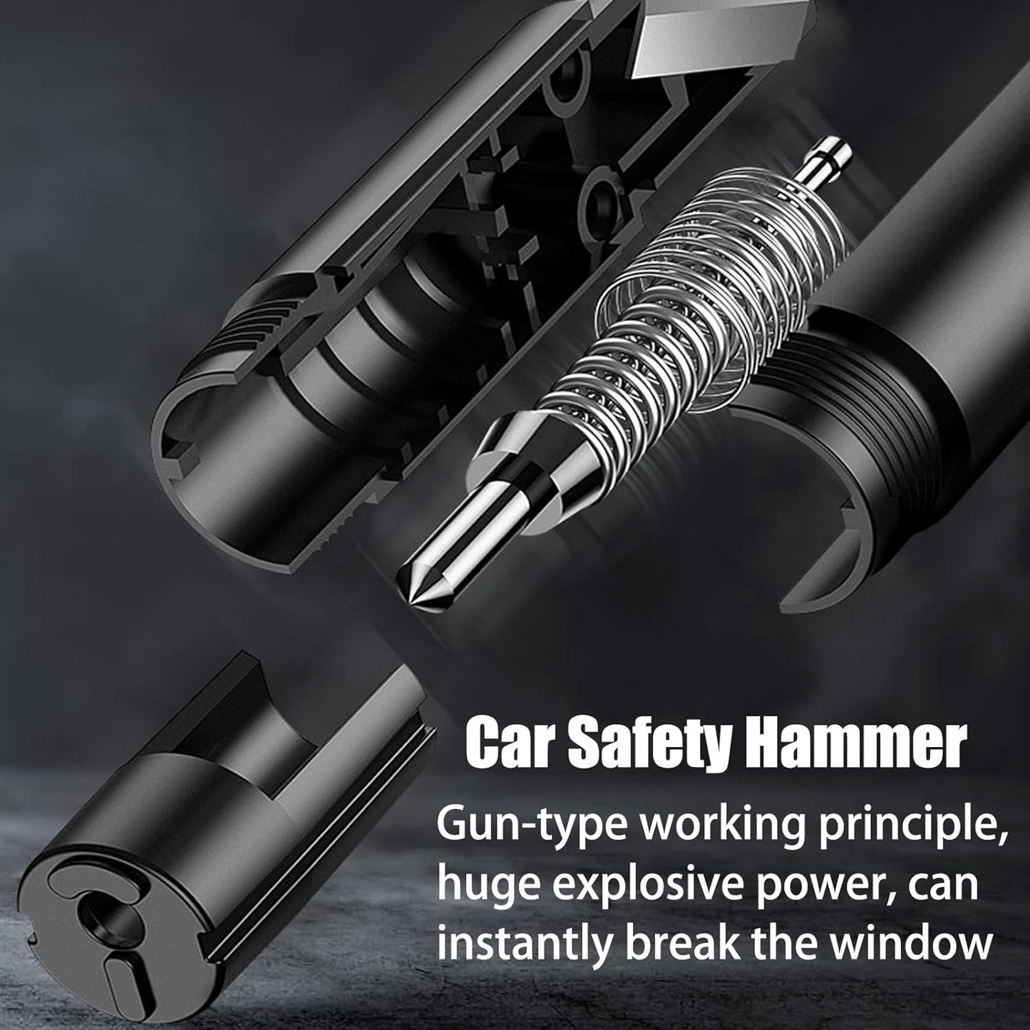 Safekey™ 2-in-1 Glasbreker & Gordelsnijder – Noodhulp voor in de Auto