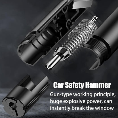 Safekey™ 2-in-1 Glasbreker & Gordelsnijder – Noodhulp voor in de Auto