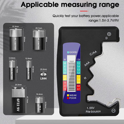 VoltTest™ Digitale Batterijtester met LCD-display – Universeel