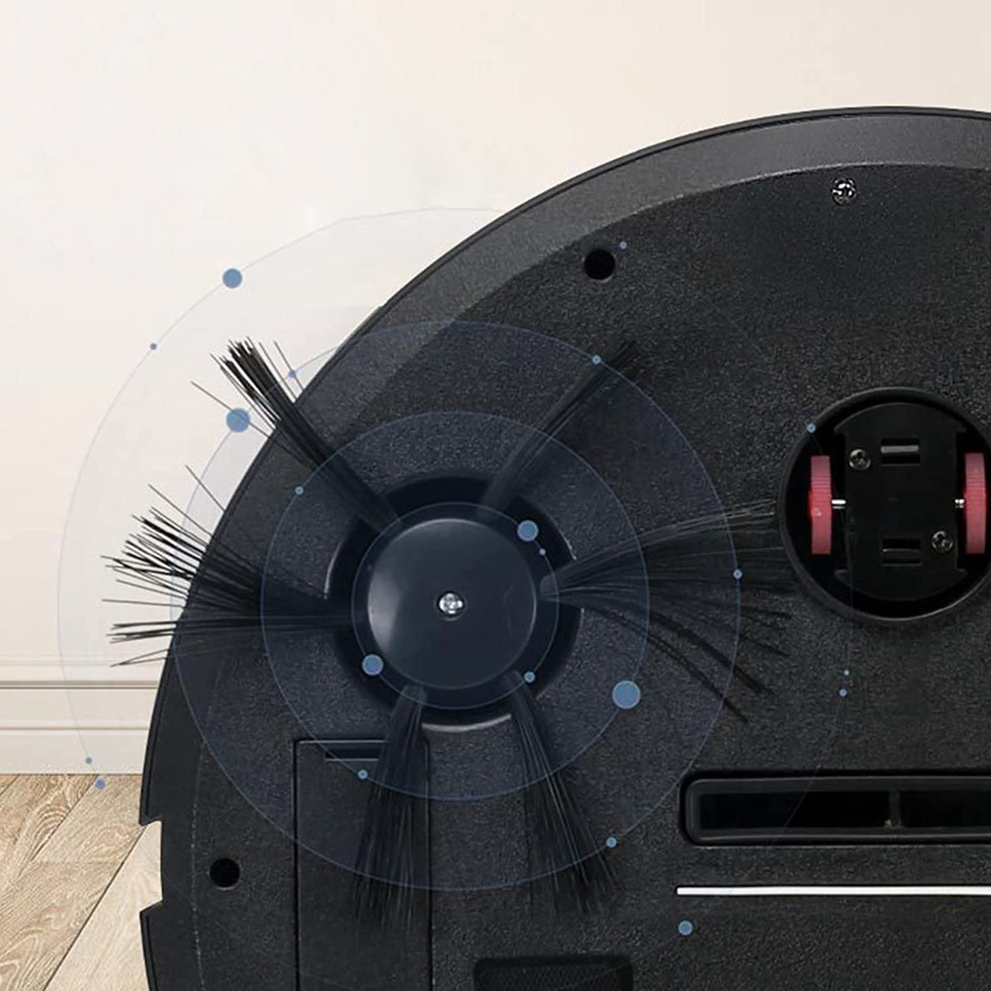 Compacte robotstofzuiger voor dierenhaar, harde vloeren en tapijt