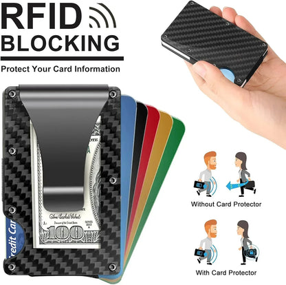 SlimGuard™ – Aluminium Kaartenetui met RFID-bescherming & Geldclip