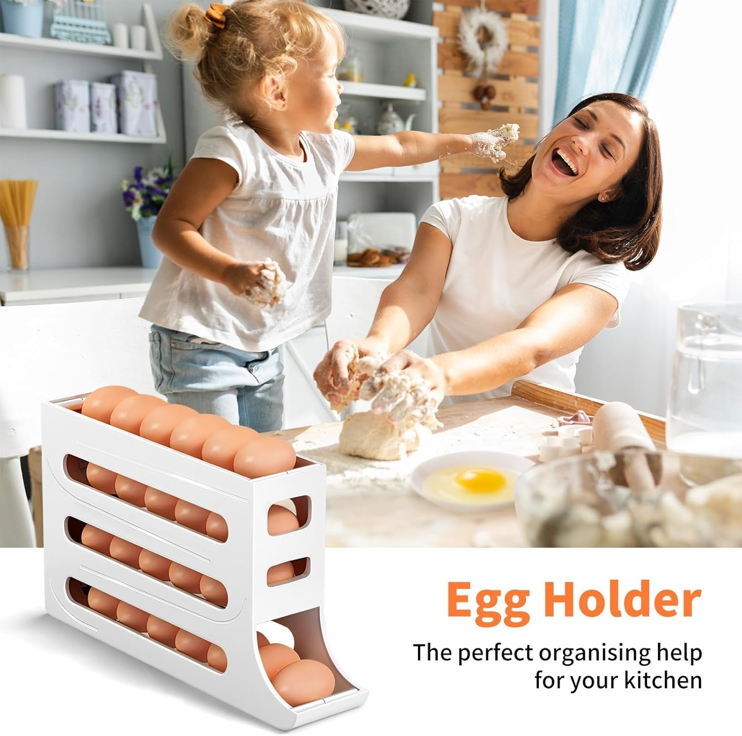 EggShelf™ - 4-tier eierrekker voor koelkast & keuken [50% Korting]