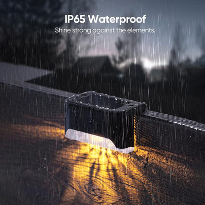 SolarLume™ - Set van 4 solar terraslampen - Weerbestendige buitenverlichting [2 + 2 Gratis]