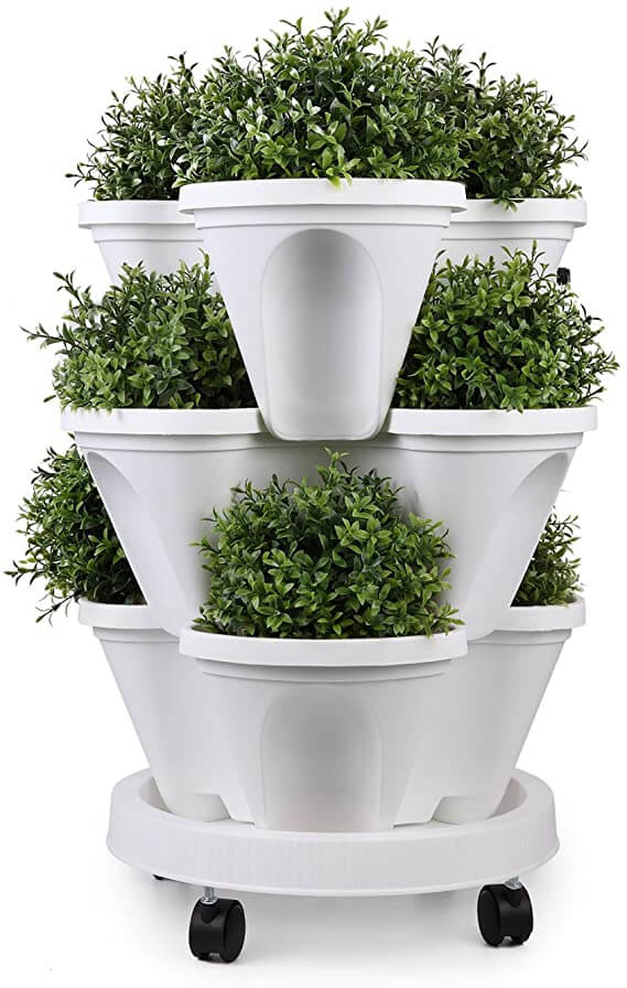 StackGrow – Meer groen op minder ruimte – verticale plantentoren voor balkon & tuin [50% korting]