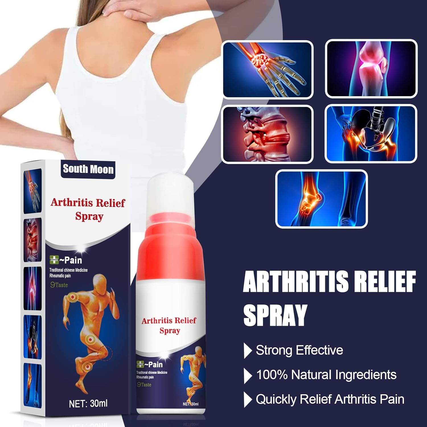 SouthMoon™ – South Moon Spray tegen Gewrichtspijn en Artritis [1 + 1 Gratis]
