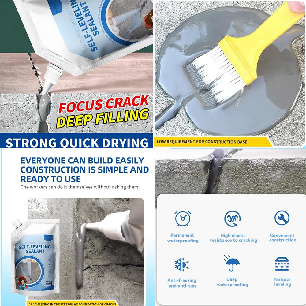 DeepSeal™ – Professionele Afdichtingsmassa voor Scheuren in Beton [1+1 Gratis]