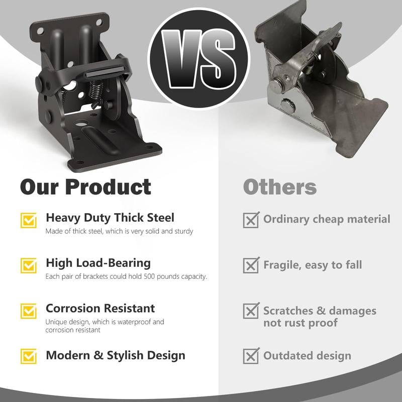 FoldClip™ - Opvouwbare heavy-duty hoekbeugels met vergrendelingsmechanisme [1 + 1 Gratis]