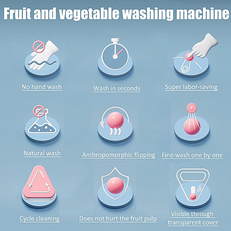 WashEase™ - Perfecte reiniging van fruit zonder moeite en schillen [50% Korting]