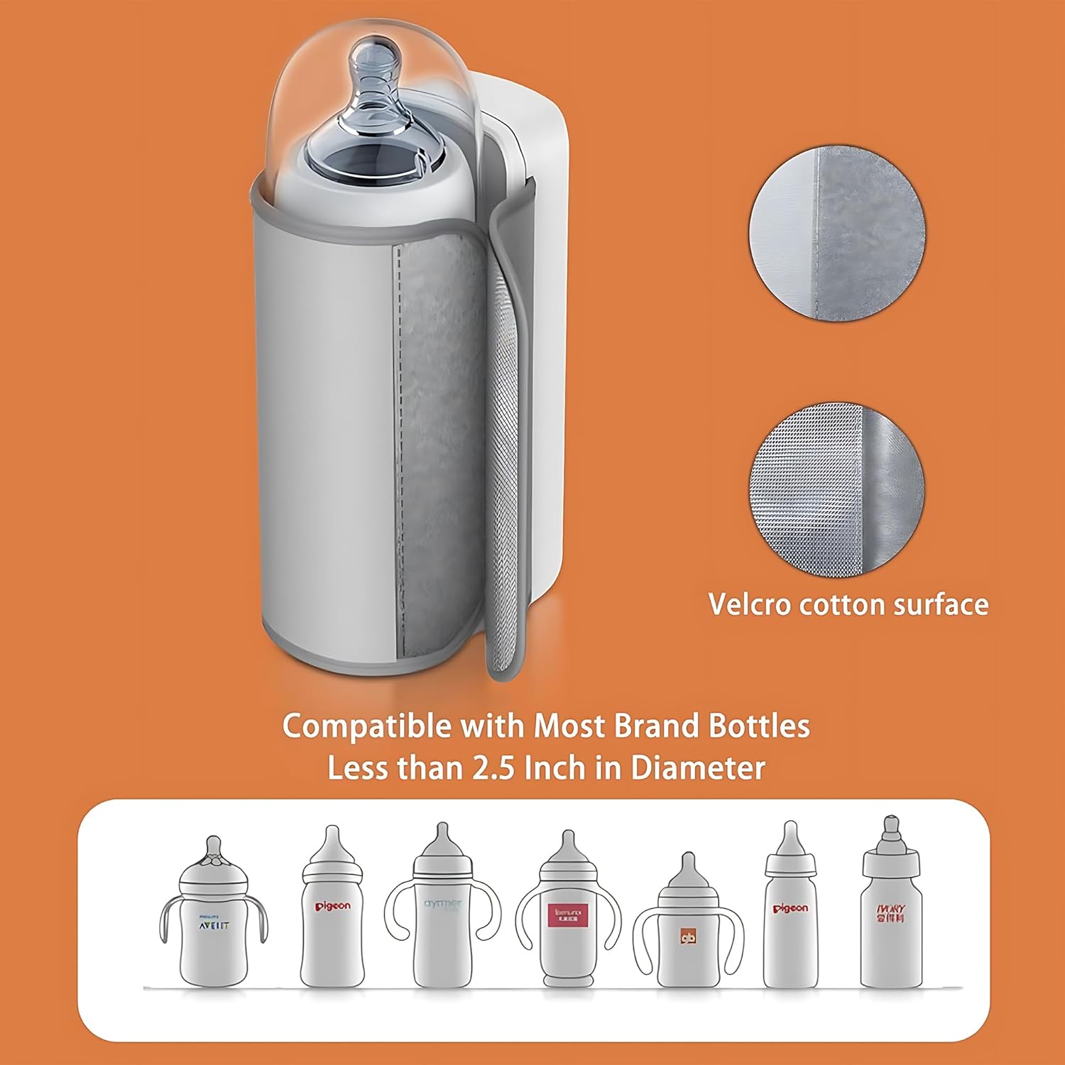 LactiTech™ – Draagbare babyflessen­verwarmer voor snel & veilig opwarmen van melk onderweg [50% Korting]