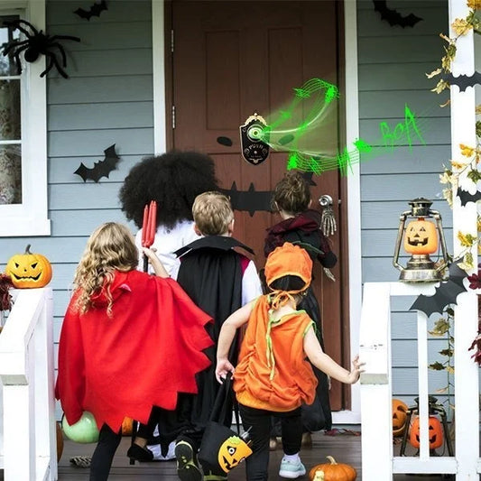 Elektronische Halloween deurbel met griezelig oog en geluidseffect
