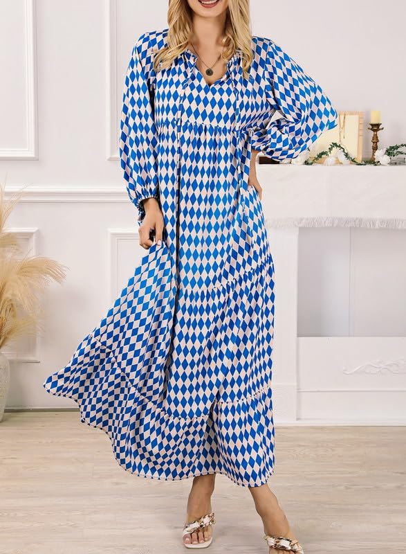 50% Korting | Stella™ – Dames Maxi-jurk met Pofmouwen [Laatste dag korting]