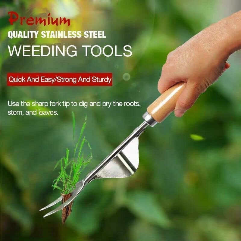 PlantPull™ – Rugvriendelijke Onkruidverwijderaar met V-vork
