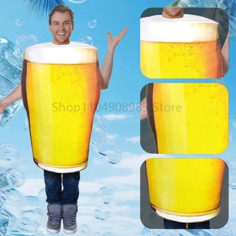 Opblaasbaar bierpul-kostuum voor volwassenen – one size fits all
